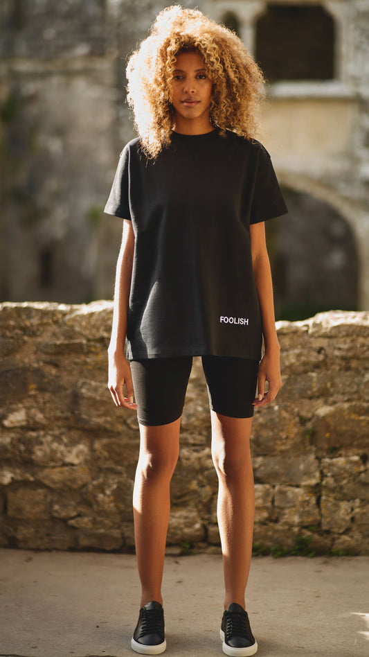 Logo Oversized T-Shirt in Black